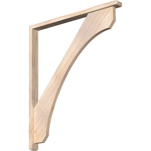 Ekena Millwork Legacy Craftsman Smooth Bracket w/ Offset Brace, Douglas Fir, 3 1/2"W x 42"D x 48"H BKT0402X42X48LEC04SDF - main